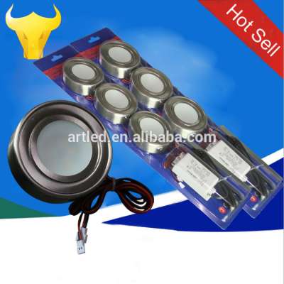 3*2w surface and recessed mounting LED cabinet light kit