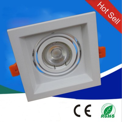 square single spot tilted gimble GU10/MR16 recessed led commercial downlights